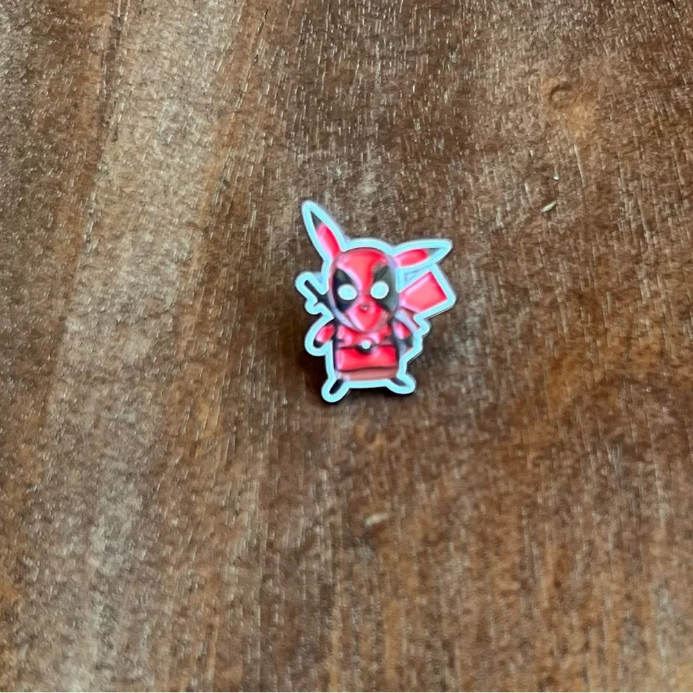 Pikachu Deadpool enamel pin
